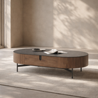 Darcy Walnut & Grey Coffee Table by Tommy Franks
