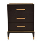 Evan Black 3 Drawer Side Table by RV Astley