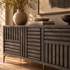 Kyoto Grey Oak & Brass Sideboard by Berkeley Designs