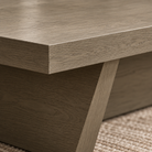 Cassis Textured Grey Oak Wood Coffee Table by Berkeley Designs