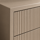 Amur Ceramic Grey Finish Wide Bedside Table RV Astley