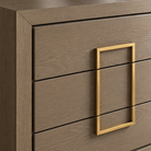 Lucca Grey Oak 3 Drawer Chest by Berkeley Designs