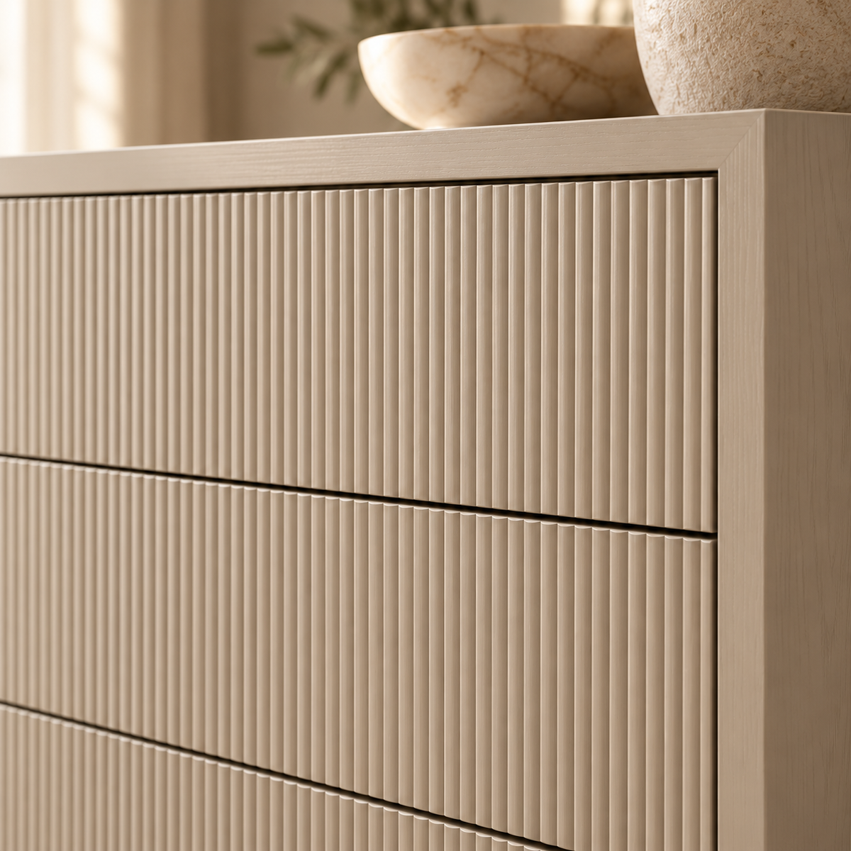 Amur Chest Of Drawers Ceramic Grey 3 Drawer by RV Astley