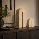 Dolmi Large Beige Travertine Sculpture by Liang & Eimil