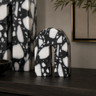 Dolmi Small Black & White Marble Sculpture by Liang & Eimil