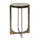 Golden Glass Tall Round Side Table by Kensington