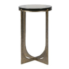 Golden Glass Tall Round Side Table by Kensington