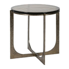 Golden Glass Round Side Table by Kensington