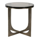 Golden Glass Round Side Table by Kensington