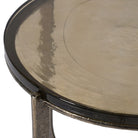 Golden Glass Round Side Table by Kensington