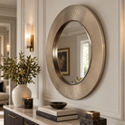 Edvin Gunmetal Finish Wall Mirror by RV Astley