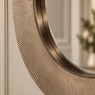 Edvin Gunmetal Finish Wall Mirror RV Astley
