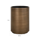 Dira Brushed Gold Planter - 45cm by Richmond Interiors