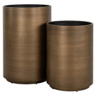 Dira Brushed Gold Planter - 45cm by Richmond Interiors