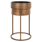 Chadd Brushed Gold Planter by Richmond Interiors