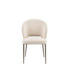 Cosenza Vanilla Fabric Dining Chair - Set of Two Abode