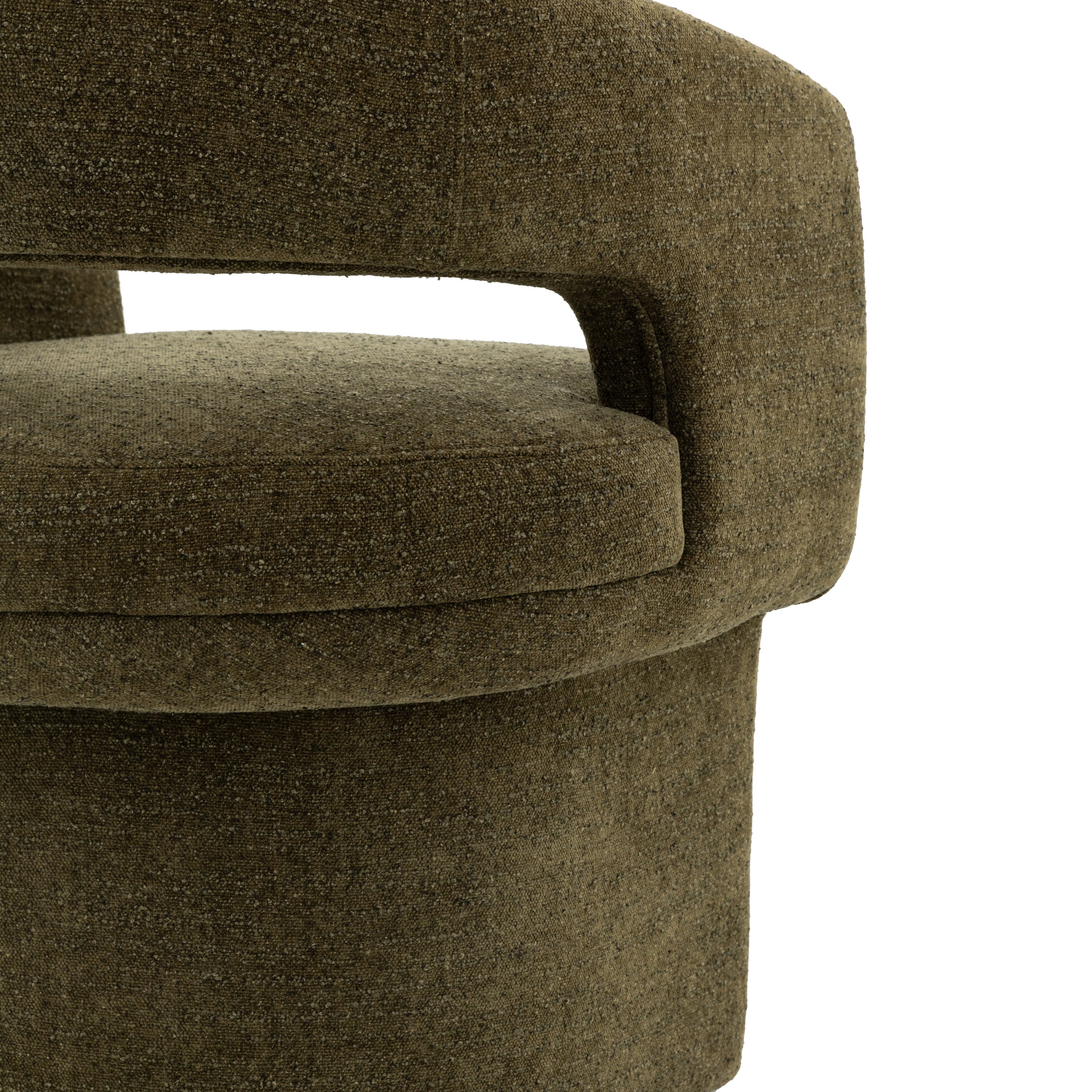 Sloane Green Fabric Dining Chair by Abode