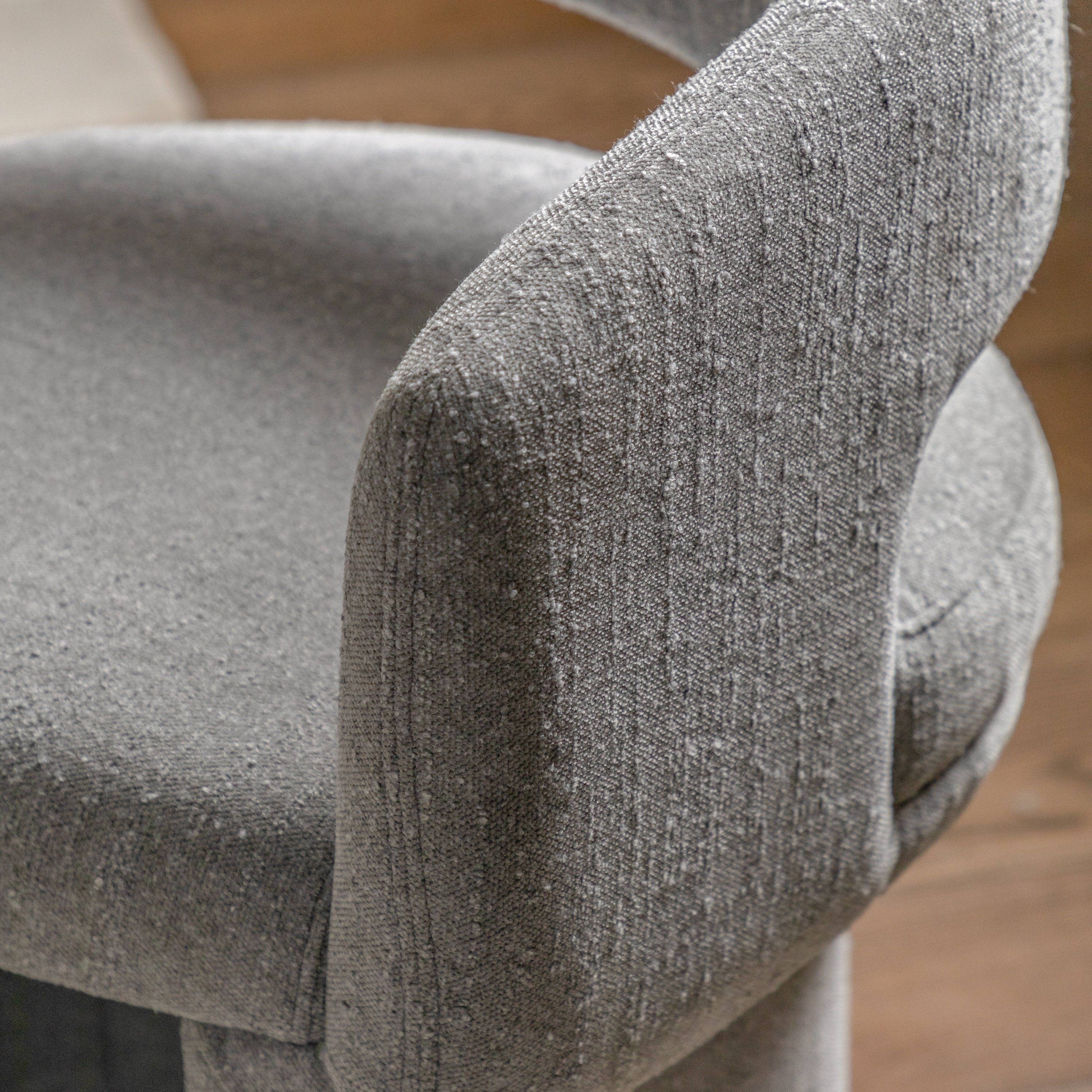 Sloane Grey Fabric Dining Chair by Abode