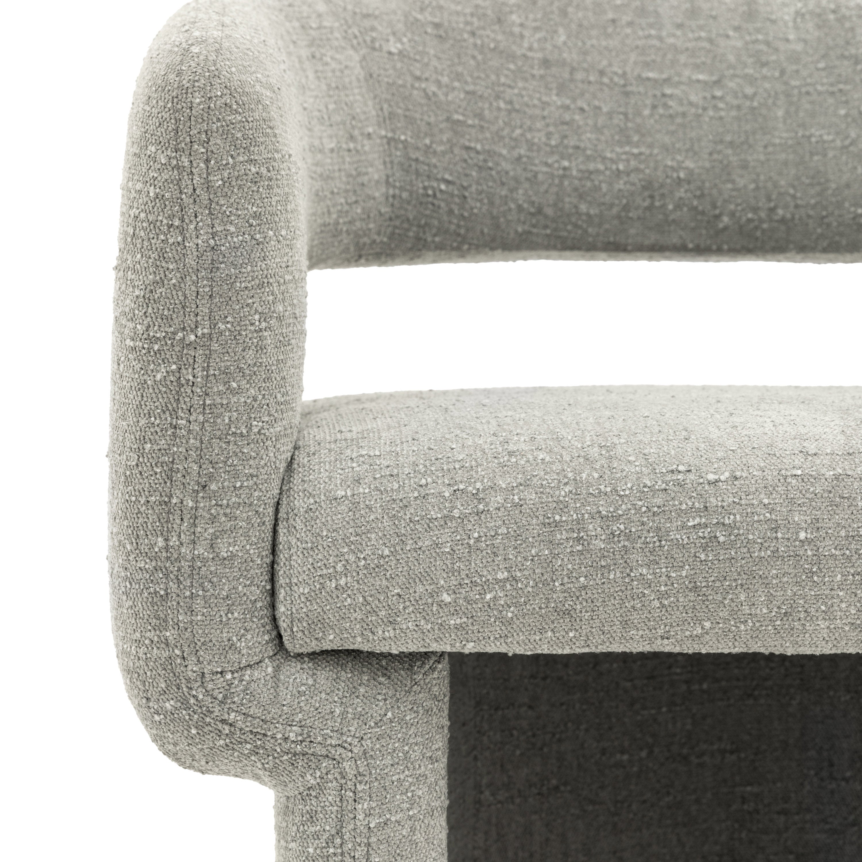 Sloane Grey Fabric Dining Chair by Abode