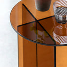 Parioli Bronze Glass Side Table by Abode