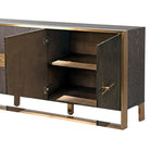 Brushed Gold 4 Door Sideboard by Kensington