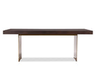 Unma Dining Table - Dark Brown Ash/Dark Brass Liang & Eimil