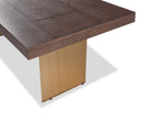 Unma Dining Table - Dark Brown Ash/Dark Brass Liang & Eimil