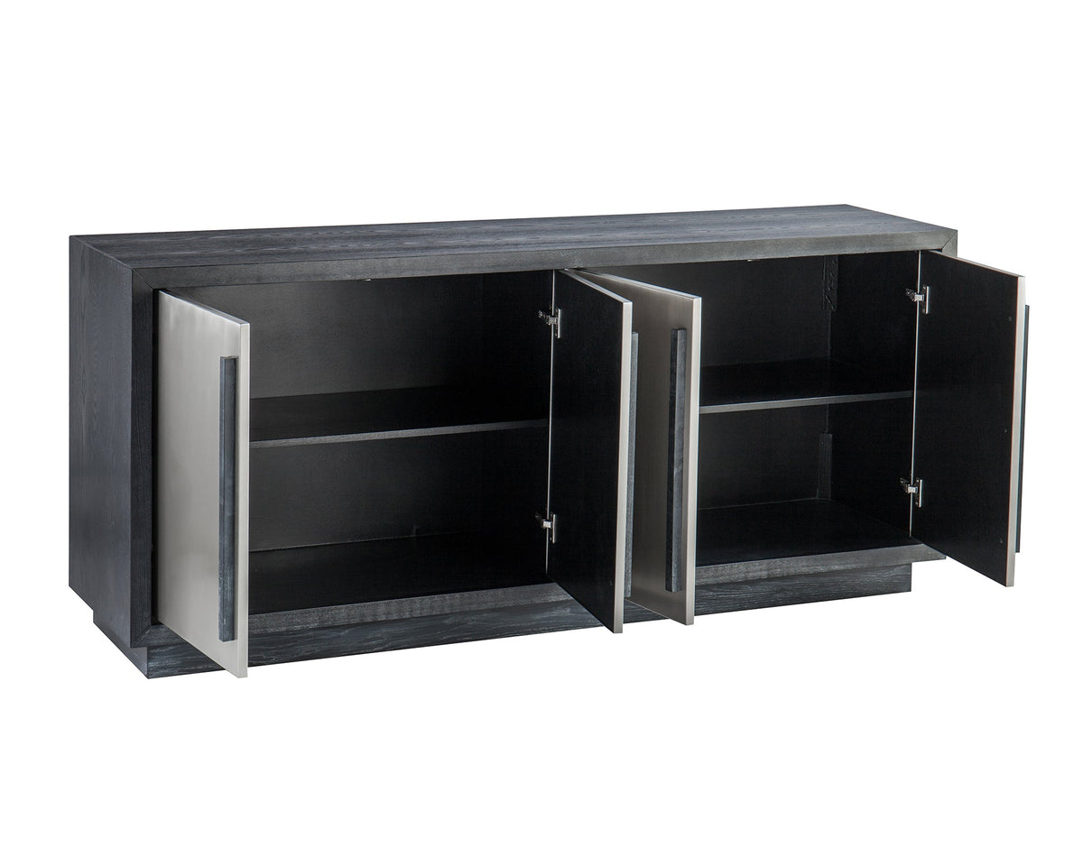 Camden Sideboard - Ebony Ash Stainless Steel Liang & Eimil
