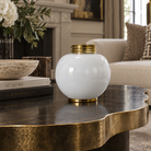 Globus Gold & White Ceramic Vase by Liang & Eimil