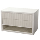 Marans White Painted Wood Side Table by RV Astley
