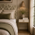 Hampton 1 Drawer Bedside Table - Ivory by D.I. Designs