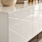 Helkinki White High Glass Ceramic Sideboard by Berkeley Designs