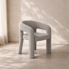 Jace Grey Boucle Dining Chair by Tommy Franks