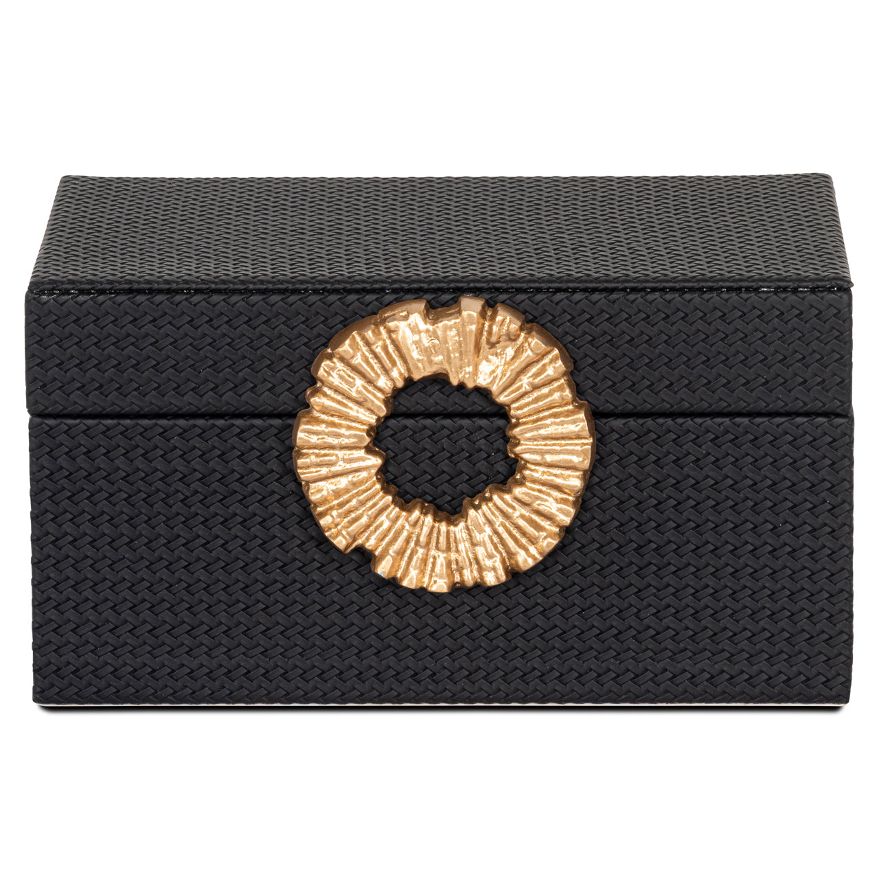 Storage box Amal black/gold small by Richmond Interiors