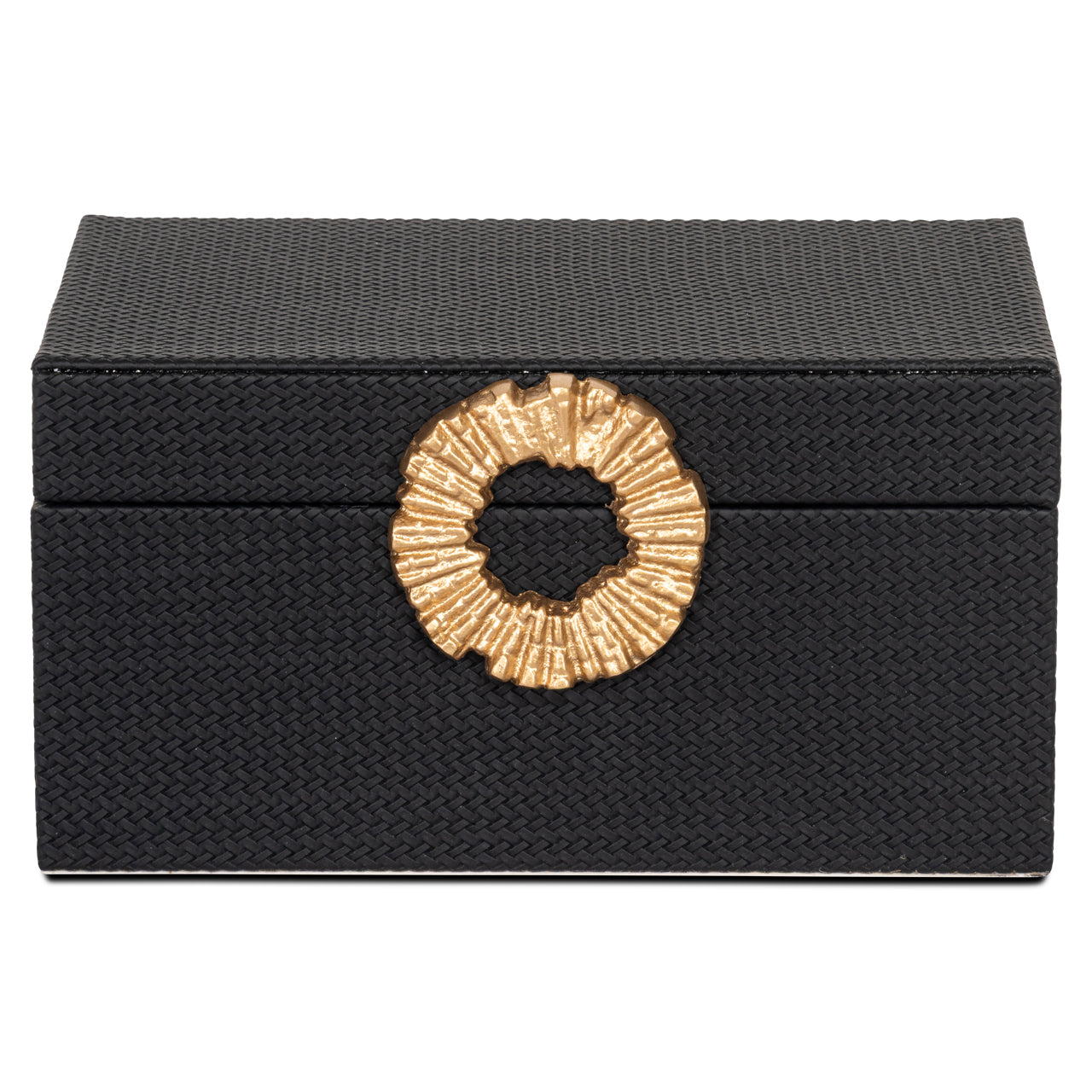 Storage box Amal black/gold large by Richmond Interiors