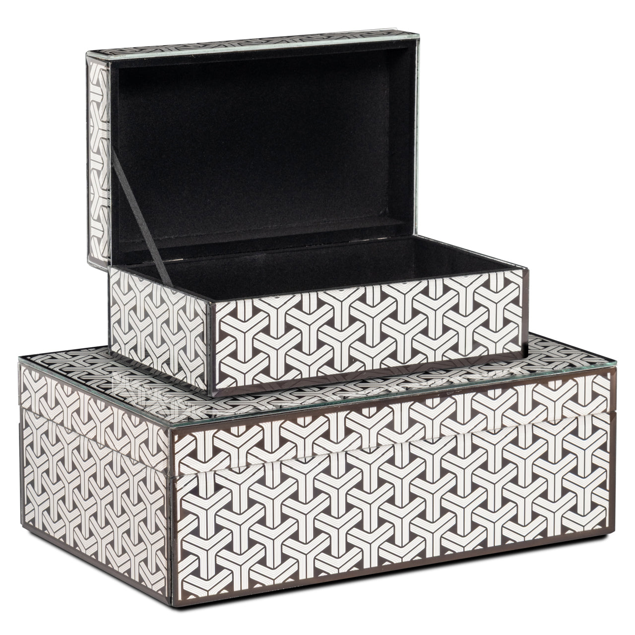 Storage box Feliz black/white large by Richmond Interiors