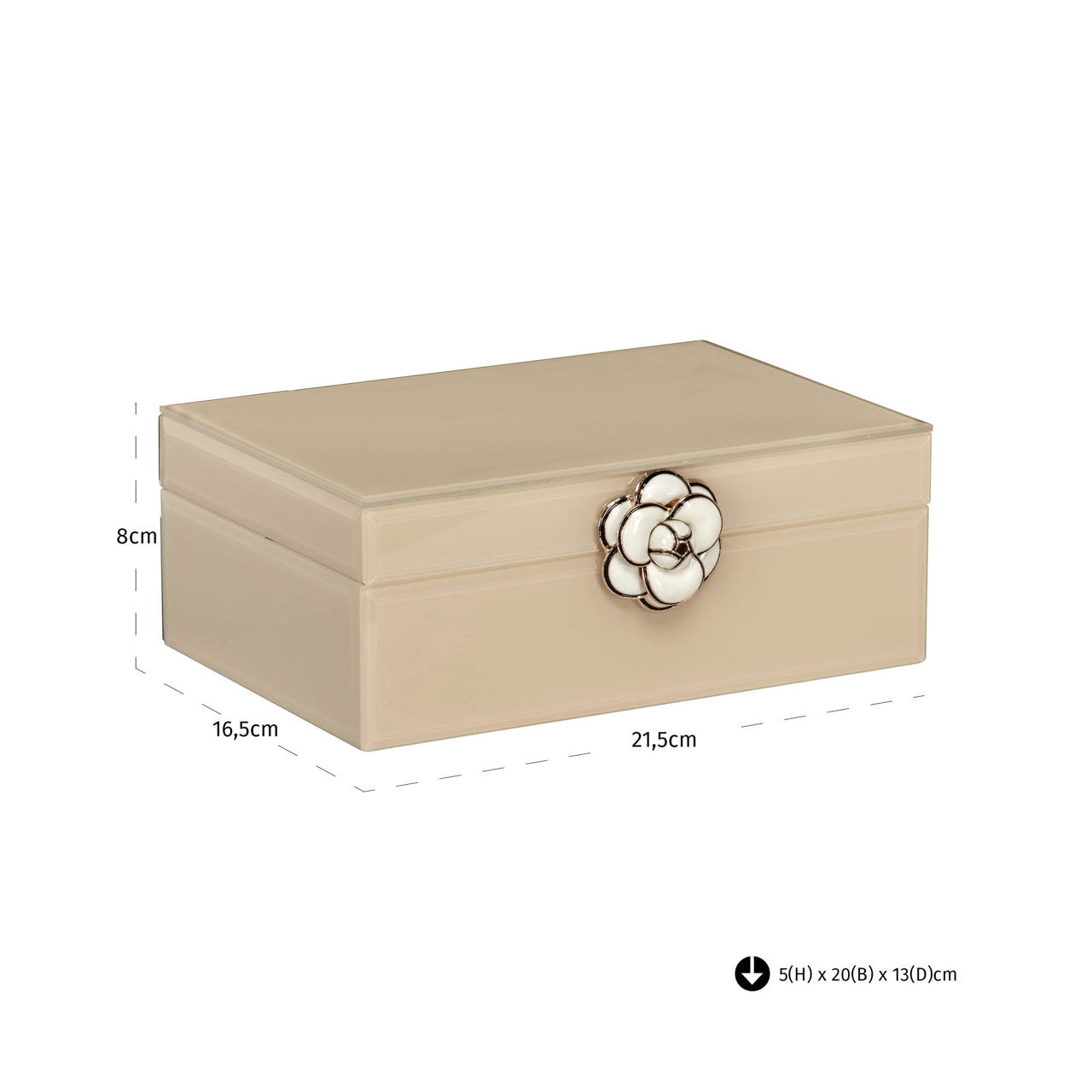 Storage box Abbey ivory small by Richmond Interiors