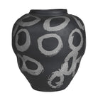 Black and White Circles Vase Kensington