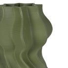 Small Ruched Olive Vase Kensington