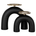 Candle holder Livi black/gold large by Richmond Interiors