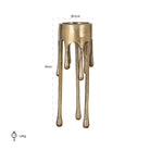 Candle holder Lorin brushed gold small by Richmond Interiors