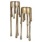 Candle holder Lorin brushed gold small by Richmond Interiors