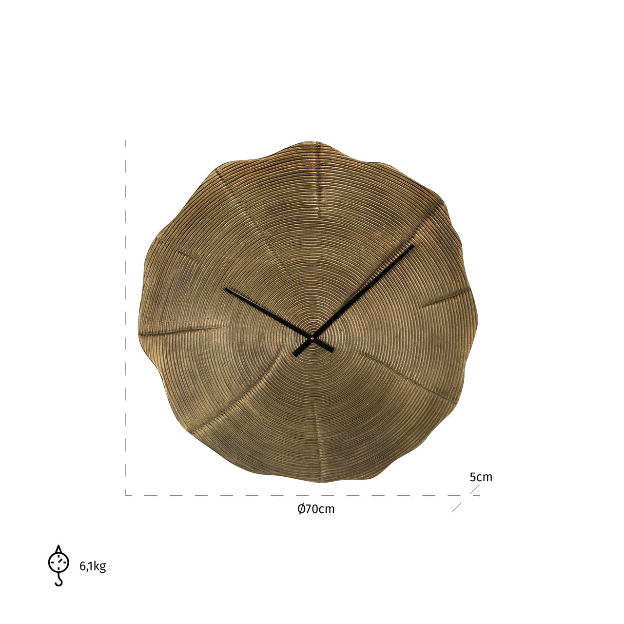 Clock Alien gold by Richmond Interiors
