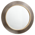 Guido Brushed Gunmetal Wall Mirror by RV Astley