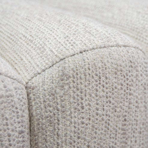 Konya Cream Boucle Ottoman by RV Astley