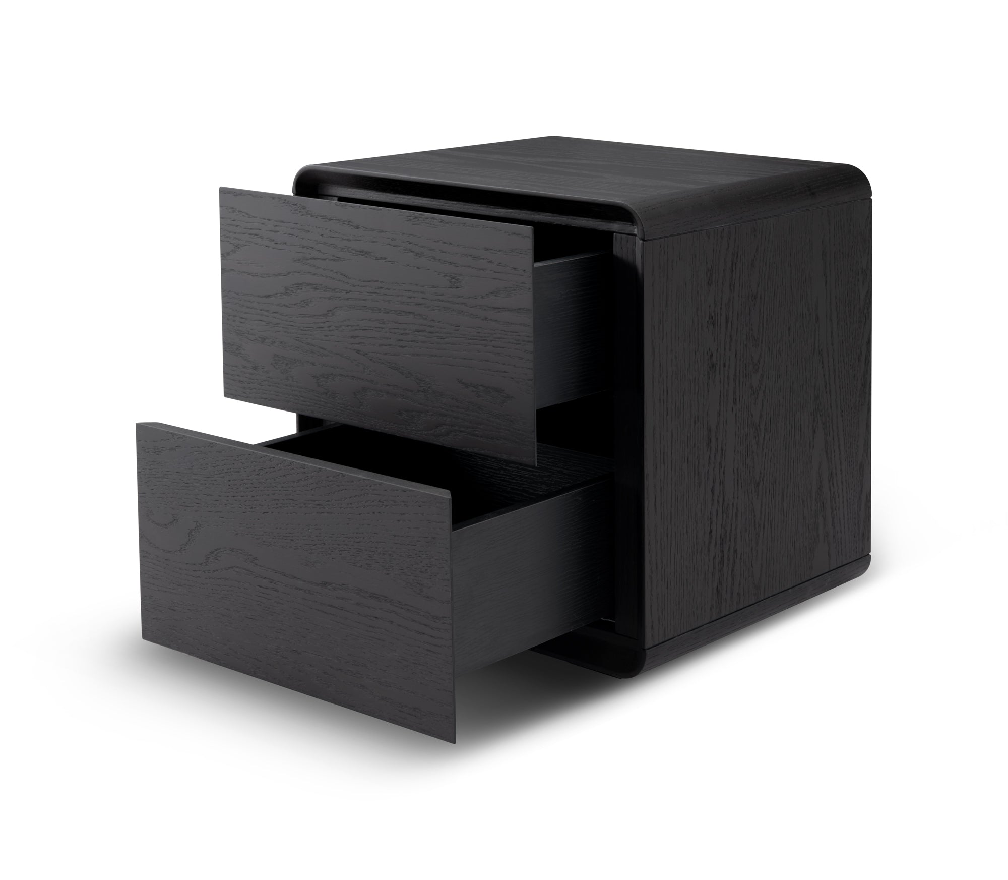 Kota Smoke Oak Bedside Table by Tommy Franks