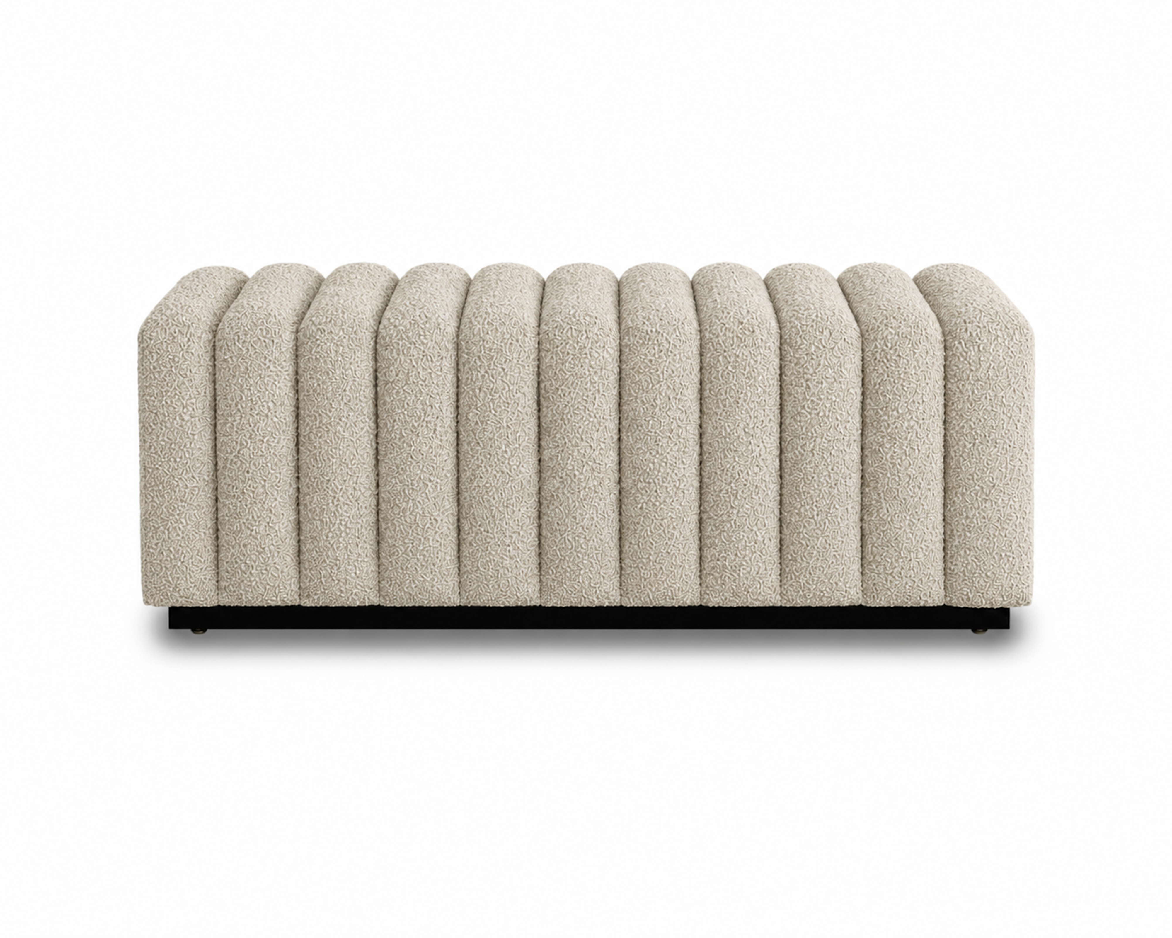 Kalum Capella Sand Fabric Bench Seat Liang & Eimil