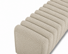 Kalum Capella Sand Fabric Bench Seat by Liang & Eimil
