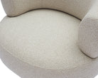 Redeo Swivel Occasional Chair - Capela Sand | Matt Black Metal by Liang & Eimil