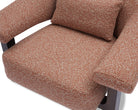 Riviera Occasional Chair - Capela Clay | Dark Brown Solid Wood by Liang & Eimil